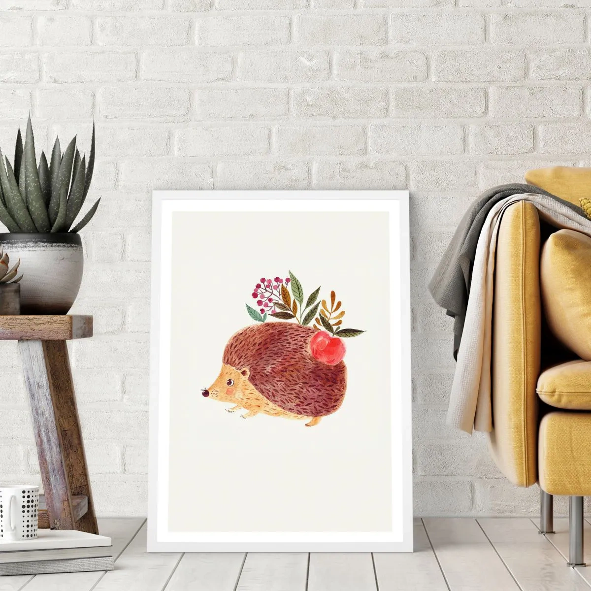 Plakat i hvid ramme - Og du kan allerede lide mig - 70x100 cm