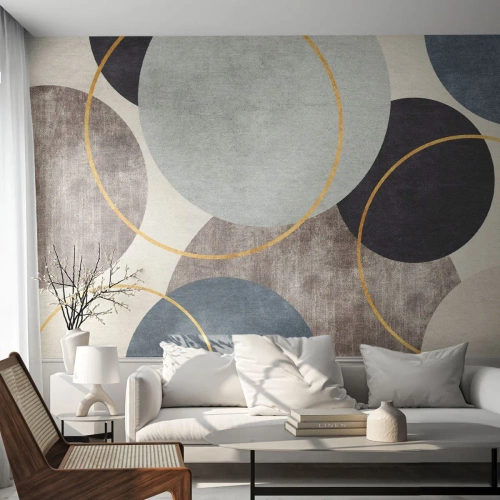 Fototapet Selvklæbende Deluxe Sticker - Hjul efter hjul - Distrikter, Minimalistisk, Stykke - 200x140 cm