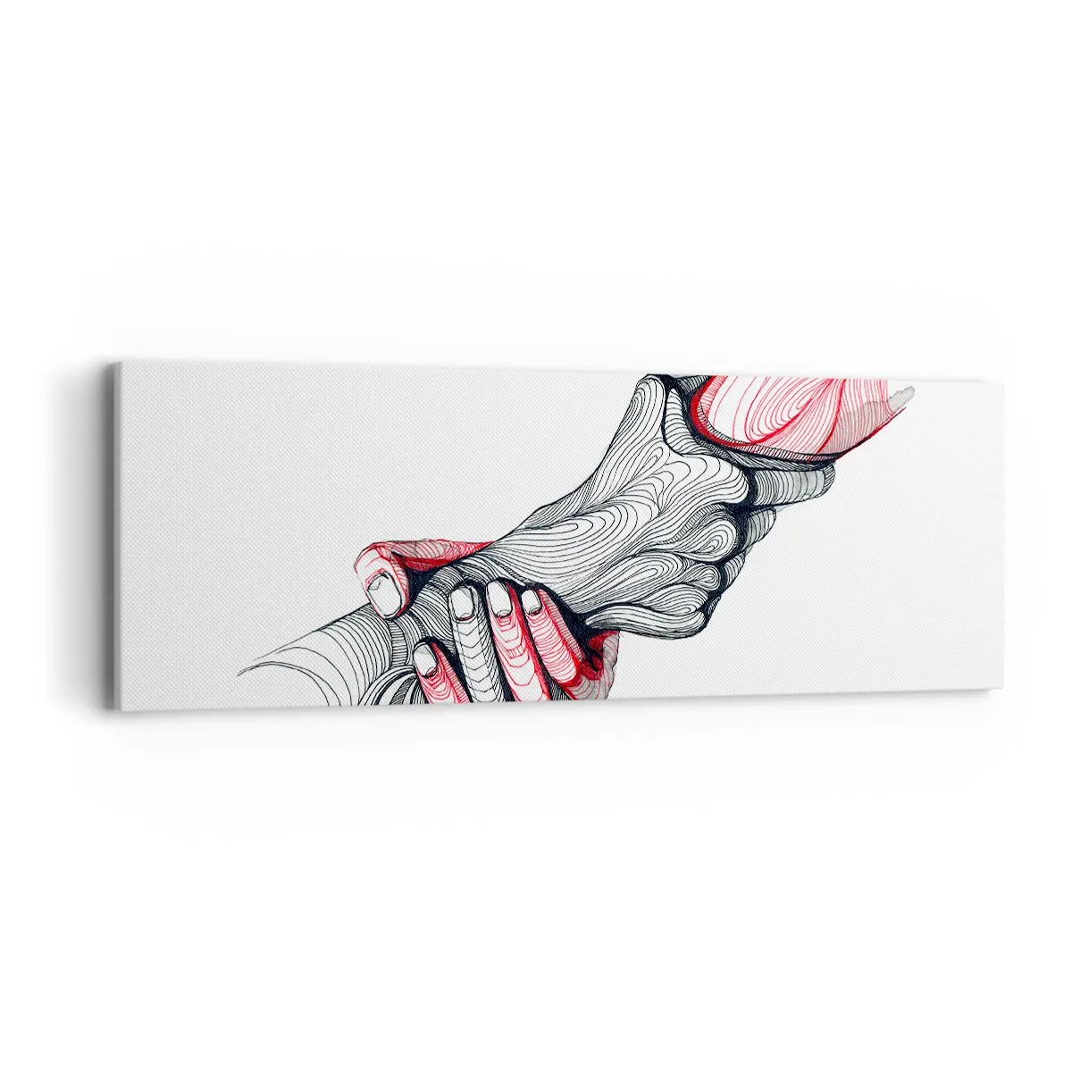 Lærredstryk - Billede på lærred - Du er i gode hænder - 90x30 cm