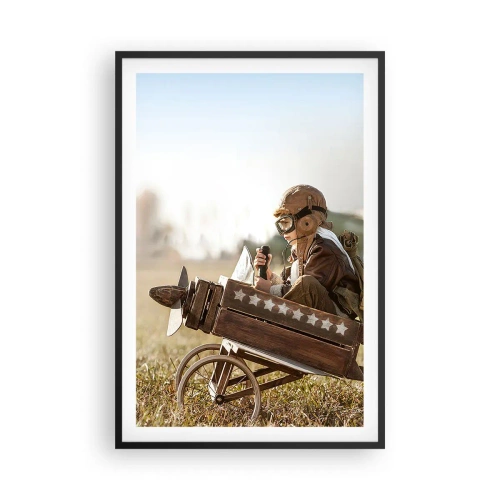 Plakat i sort ramme - Start mod drømmen - 61x91 cm