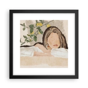 Plakat i sort ramme - Sydstaternes skønhed - 30x30 cm