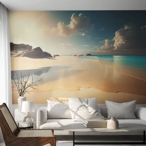 Fototapet på mål Premium Sand - En drømmeagtig dag - Vild strand, Ocean, Edge