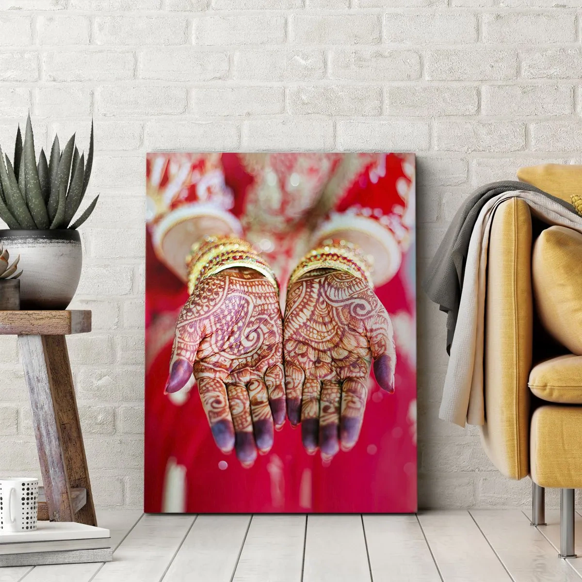 Lærredstryk - Billede på lærred - Klar til at fange lykken - 80x120 cm