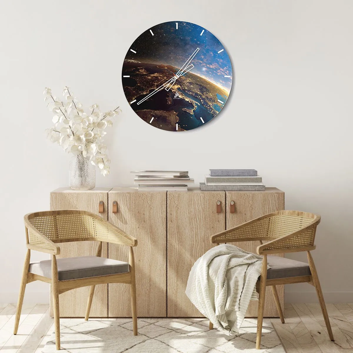 Vægur, Uret - Lad os se på hinanden på afstand - 40x40 cm