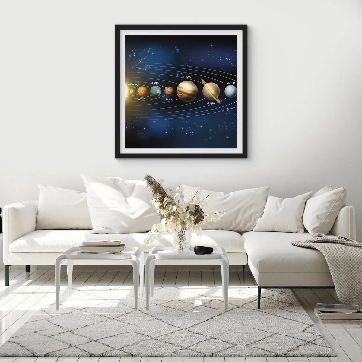 Plakat i sort ramme - En ud af ti - 60x60 cm