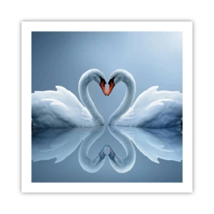 Plakat - Tid til kærlighed - 60x60 cm