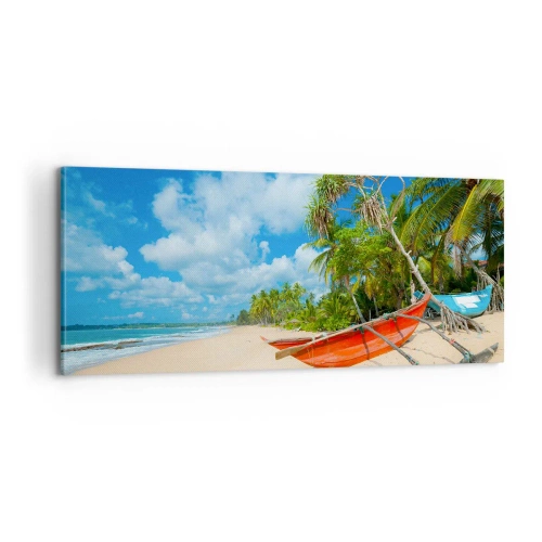 Lærredstryk - Billede på lærred - Tropernes charme - 100x40 cm