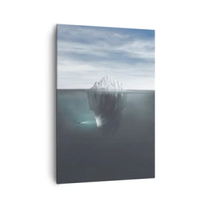 Lærredstryk - Billede på lærred - Undervands-mysterium - 70x100 cm