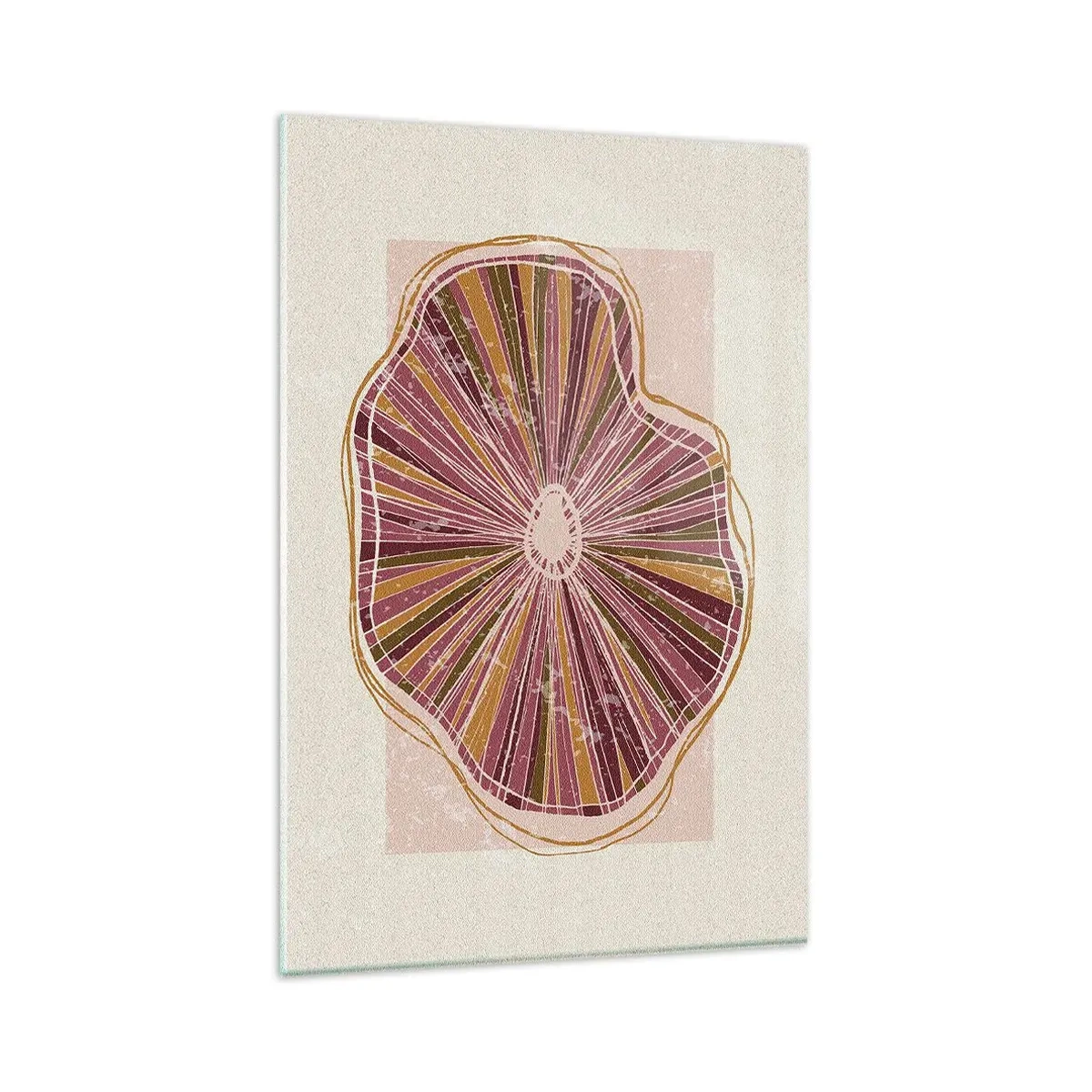 Billede på glas - Strålende abstraktion - 80x120 cm