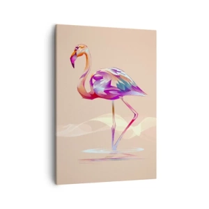 Lærredstryk - Billede på lærred - Fugl af god stemning - 50x70 cm