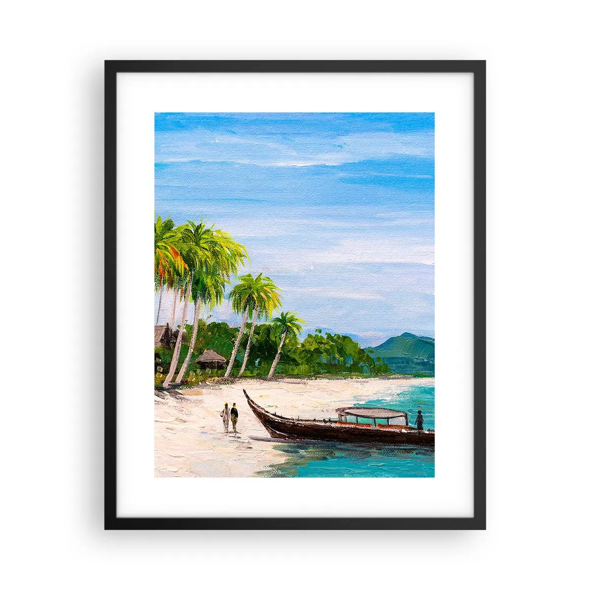 Plakat i sort ramme - En eksotisk drøm - 40x50 cm