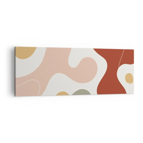 Lærredstryk - Billede på lærred - Es eller flores? - 140x50 cm