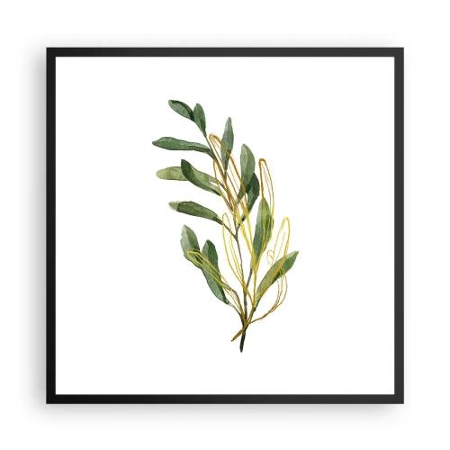 Plakat i sort ramme - Alt, hvad der er godt - 60x60 cm