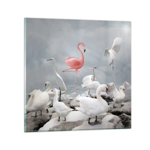 Billede på glas - Hvor kommer jeg fra? - 30x30 cm