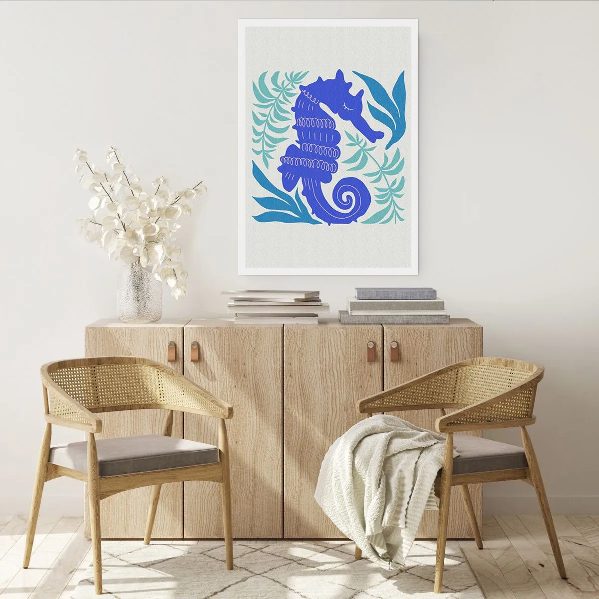 Plakat - På en eng under vandet - 70x100 cm