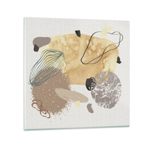Billede på glas - Anvendt plumkologi - 50x50 cm