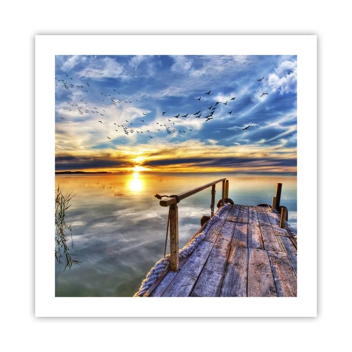 Plakat - Vinden går til ro - 50x50 cm