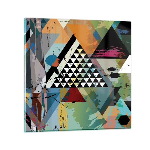 Billede på glas - Hvor enkelt - 70x70 cm