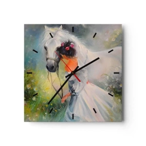 Vægur, Uret - Som fra en smuk drøm - 30x30 cm