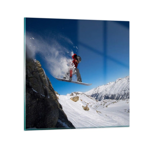 Billede på glas - Og du er blevet en del af rummet - 60x60 cm