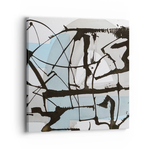 Lærredstryk - Billede på lærred - Ikke desto mindre blå - 40x40 cm