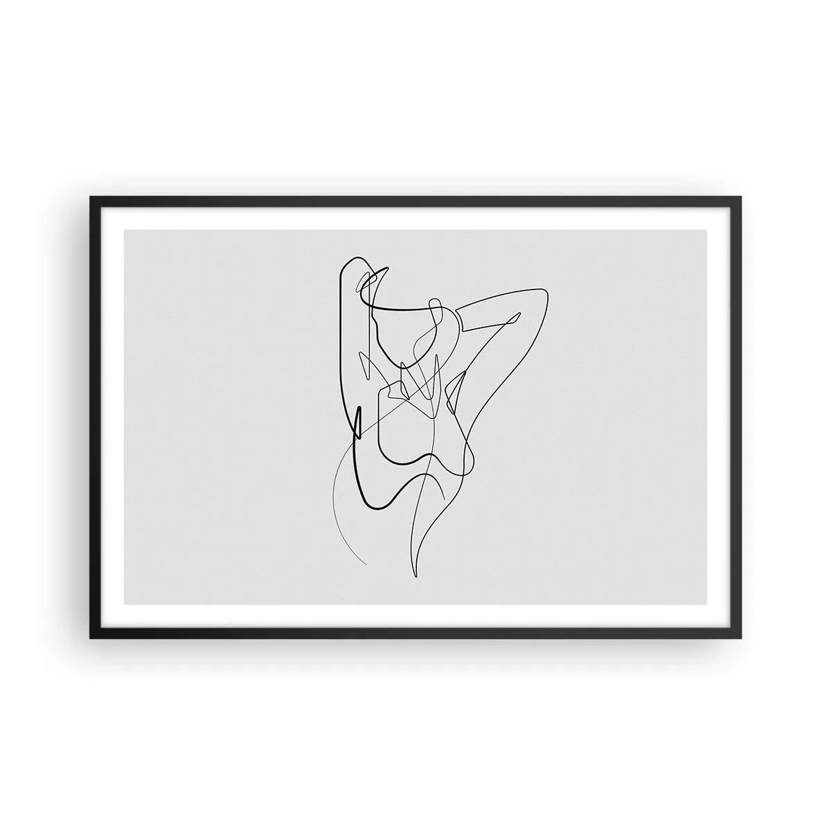Plakat i sort ramme - Virkelig, hvad er du for en person... - 91x61 cm