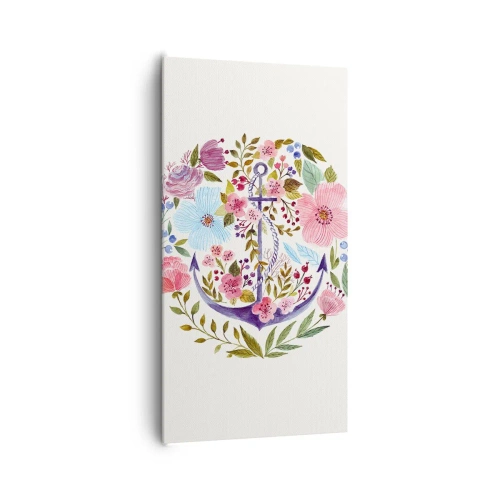 Lærredstryk - Billede på lærred - En sømands gode nattesøvn - 65x120 cm