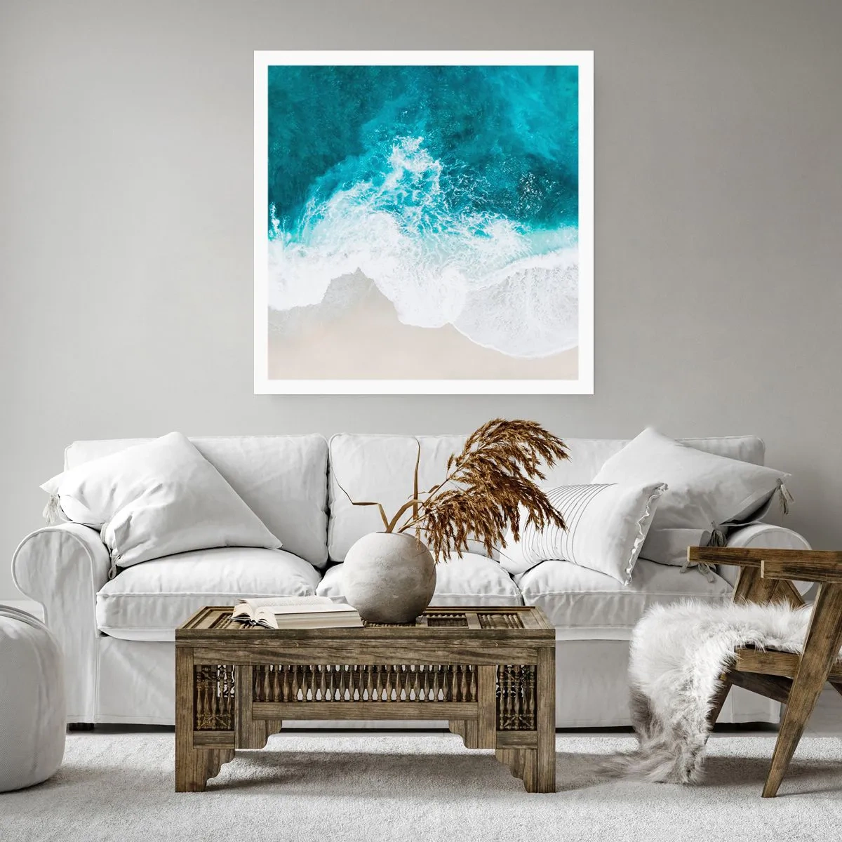 Plakat - Naturlig kærtegn - 50x50 cm