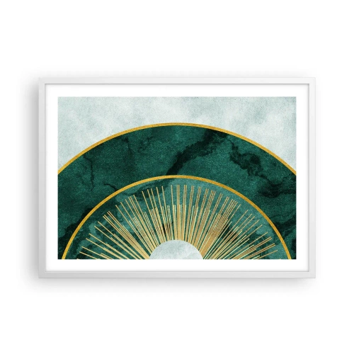 Plakat i hvid ramme - Et anderledes solsystem - 70x50 cm