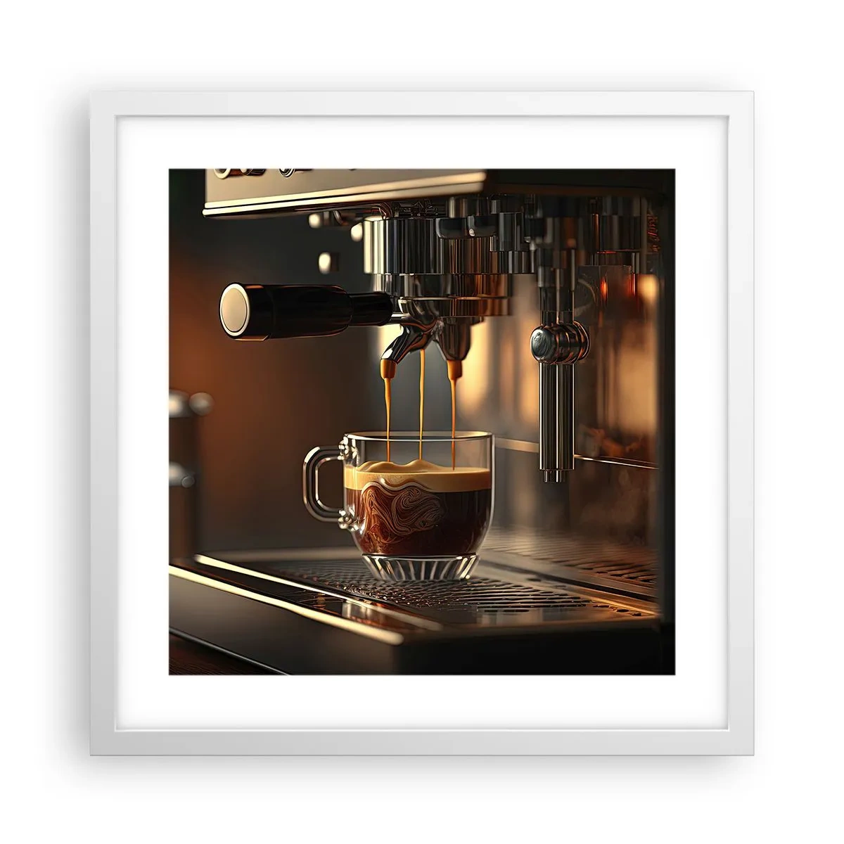Plakat i hvid ramme - En sensuel blanding - 40x40 cm