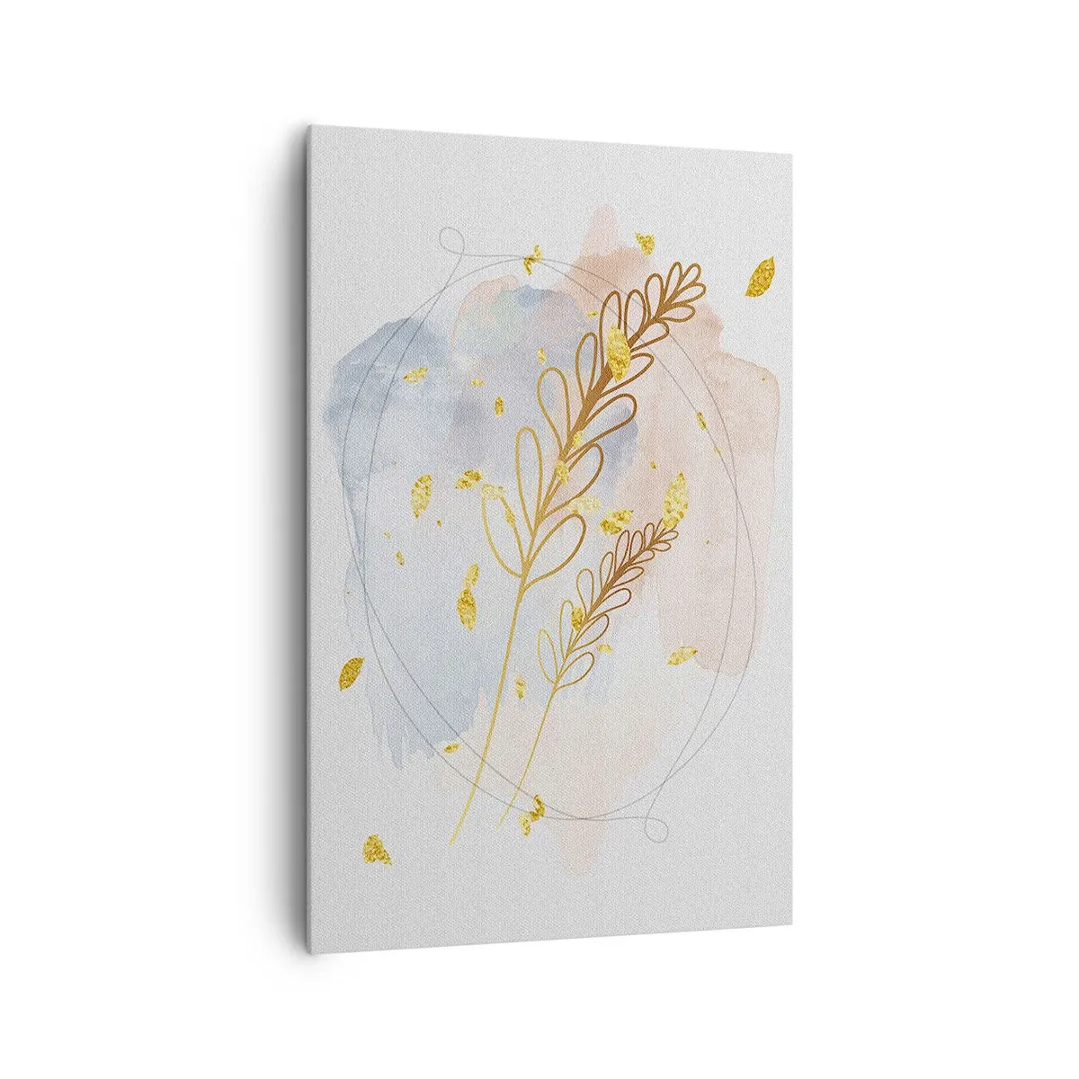 Lærredstryk - Billede på lærred - En gylden eksplosion - 80x120 cm