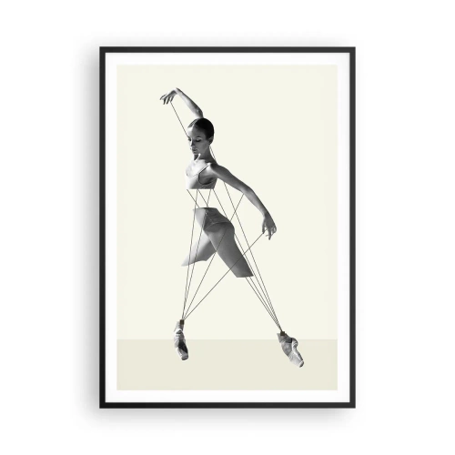 Plakat i sort ramme - I verdens teater - 70x100 cm