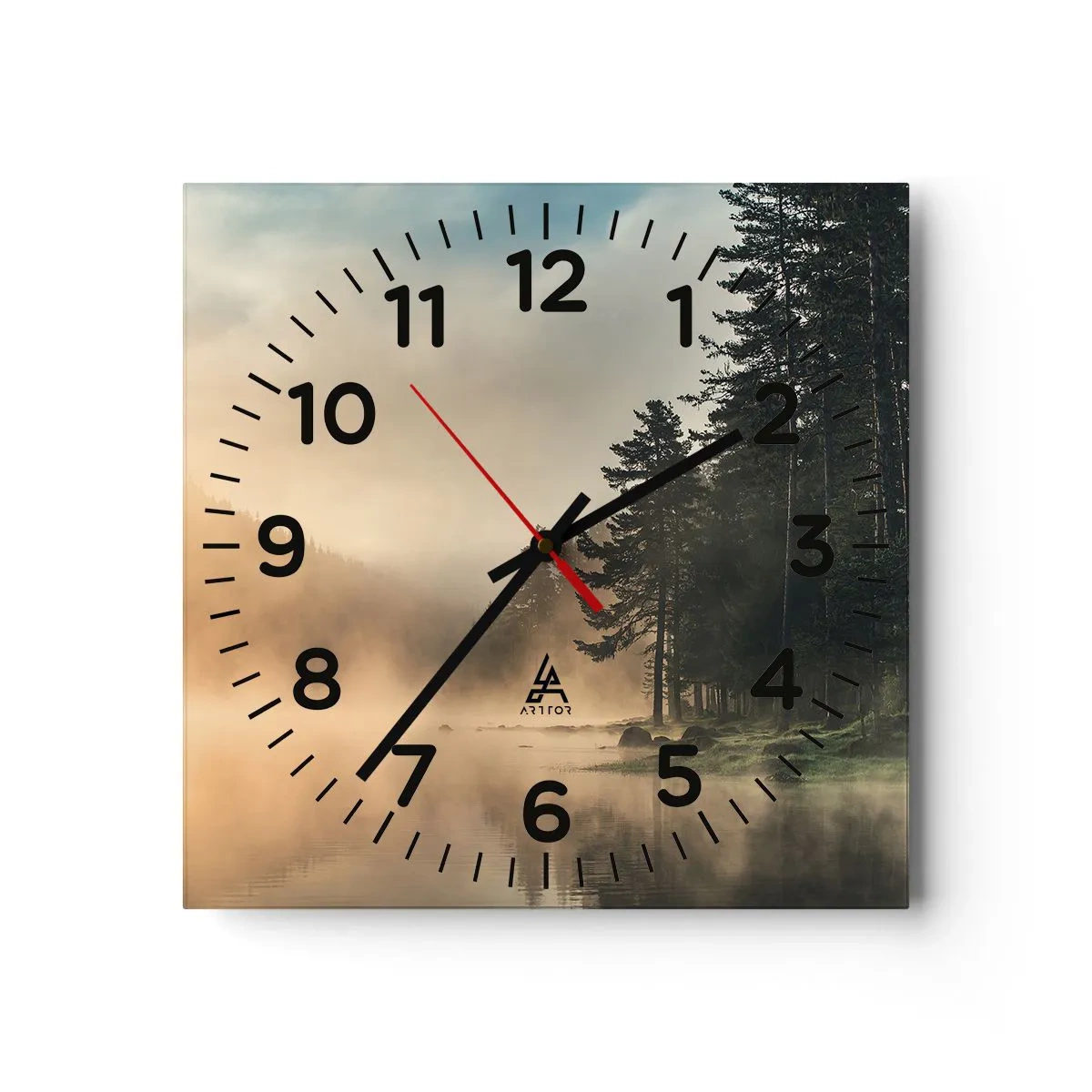 Vægur, Uret - En dags fødsel - 40x40 cm