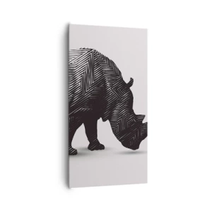 Lærredstryk - Billede på lærred - Naturens geometriske skønhed - 65x120 cm