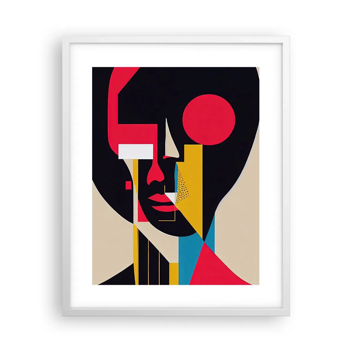 Plakat i hvid ramme - Hendes indre verden - 40x50 cm