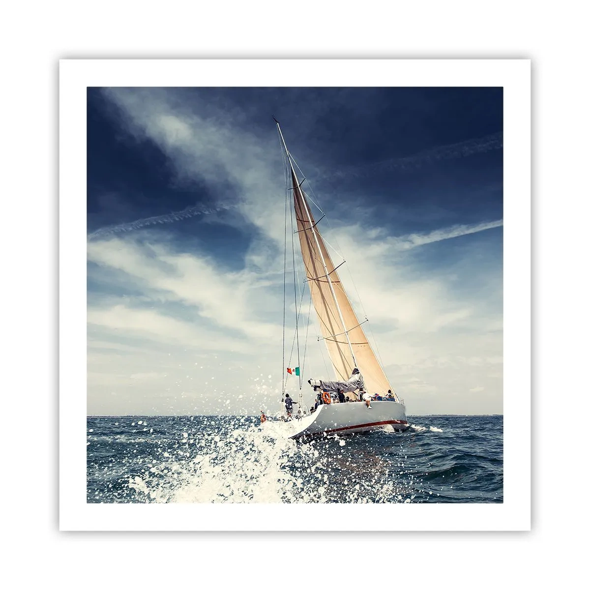 Plakat - De kan ikke indhente os! - 60x60 cm