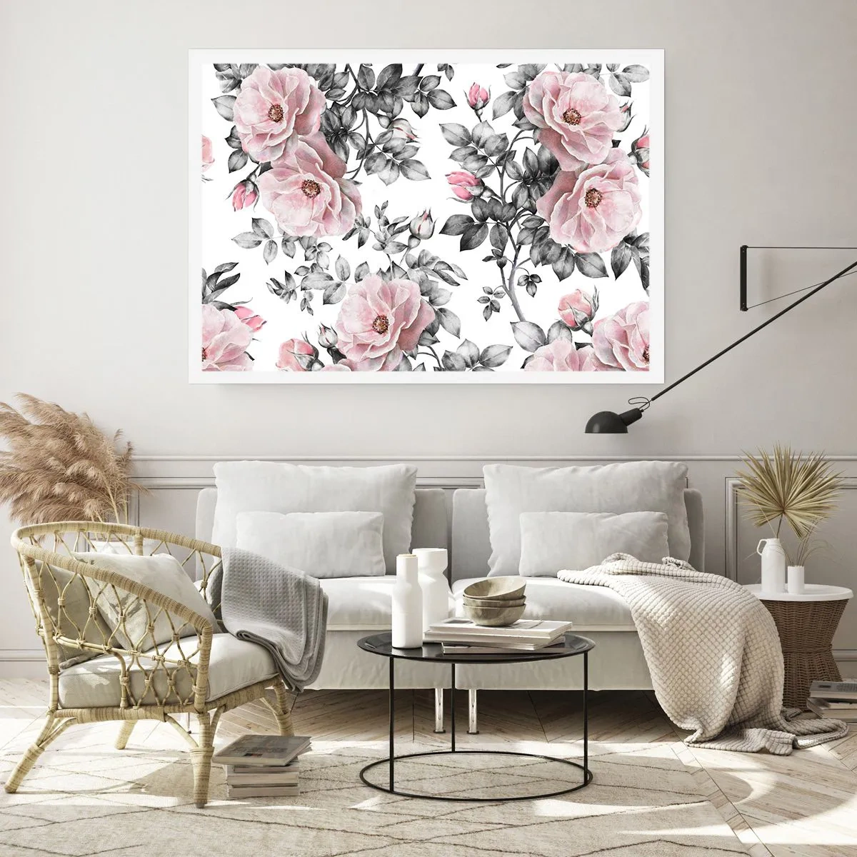 Plakat - Forsvind i rosenblomsterne - 100x70 cm