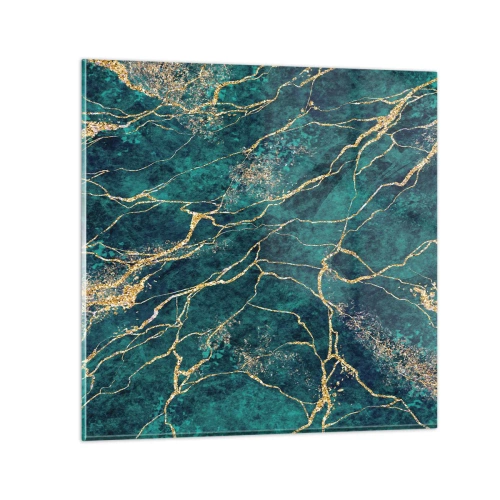 Billede på glas - Guldåre - 40x40 cm