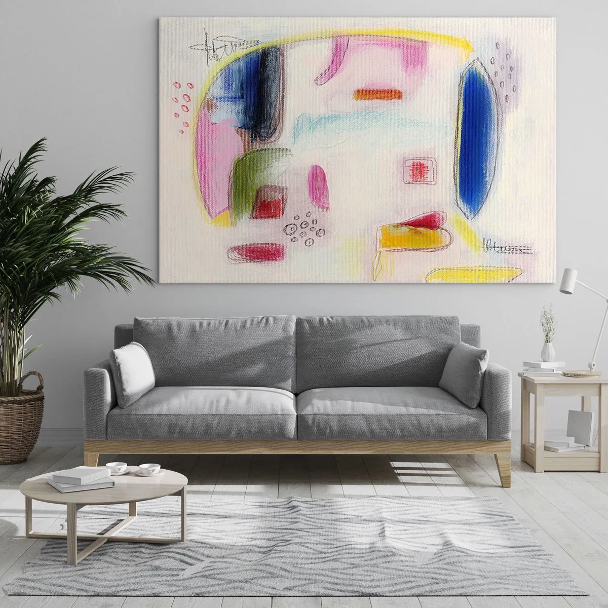 Billede på glas - Mere konveks end konkav eller flad - 120x80 cm