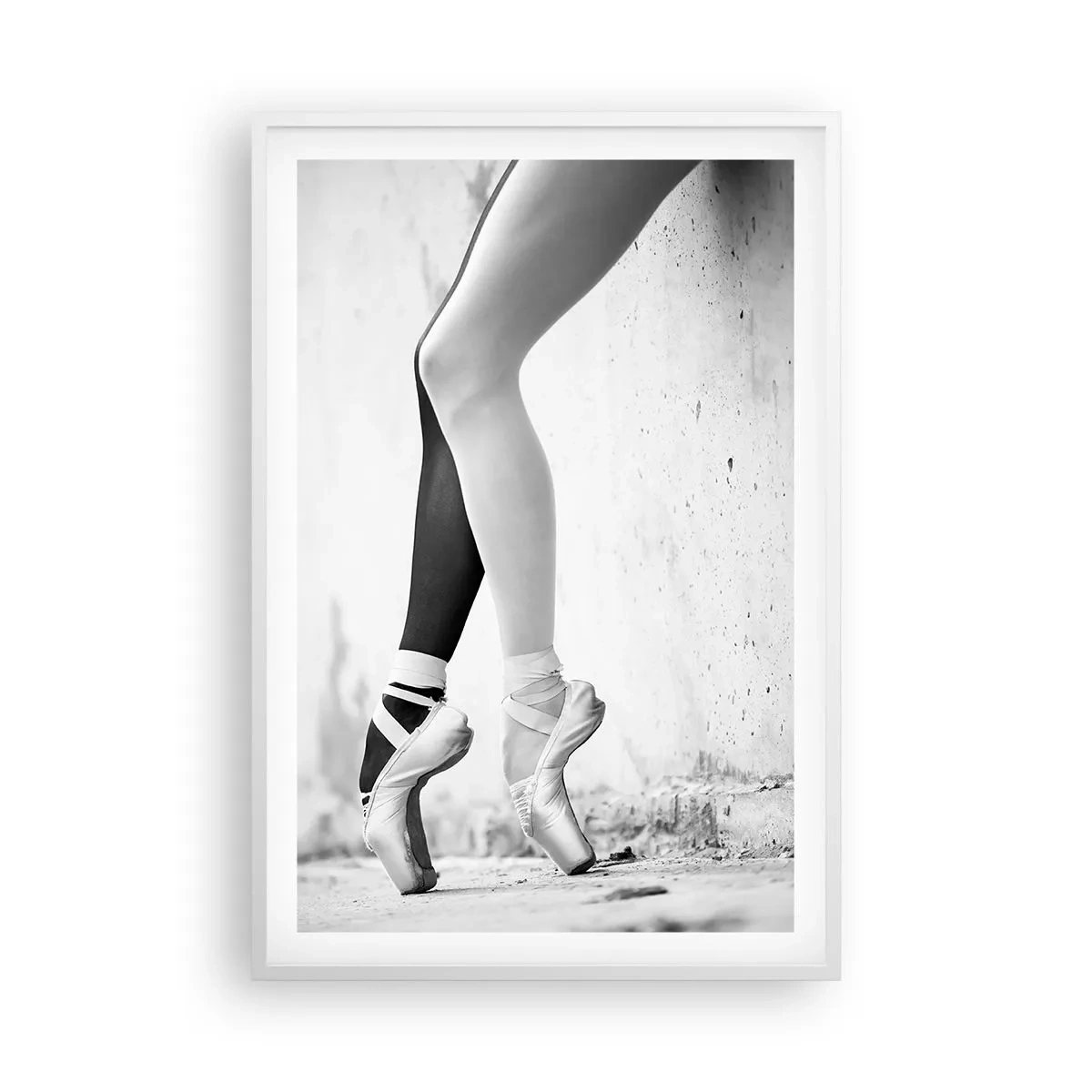 Plakat i hvid ramme - Ballerina, voila! - 61x91 cm