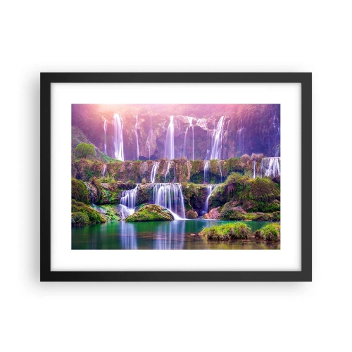 Plakat i sort ramme - Trappe til himlen - 40x30 cm