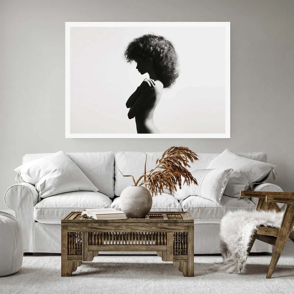 Plakat - Som en blomst på en slank stilk - 91x61 cm