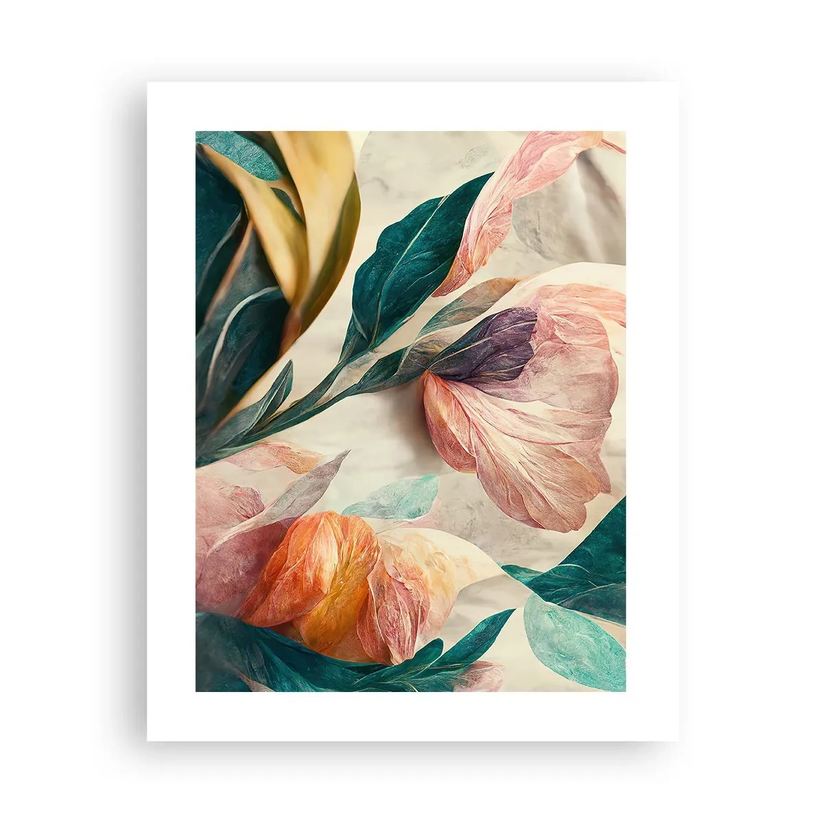 Plakat - Blomster på de sydlige øer - 40x50 cm