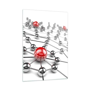 Billede på glas - Sølvnet - 50x70 cm