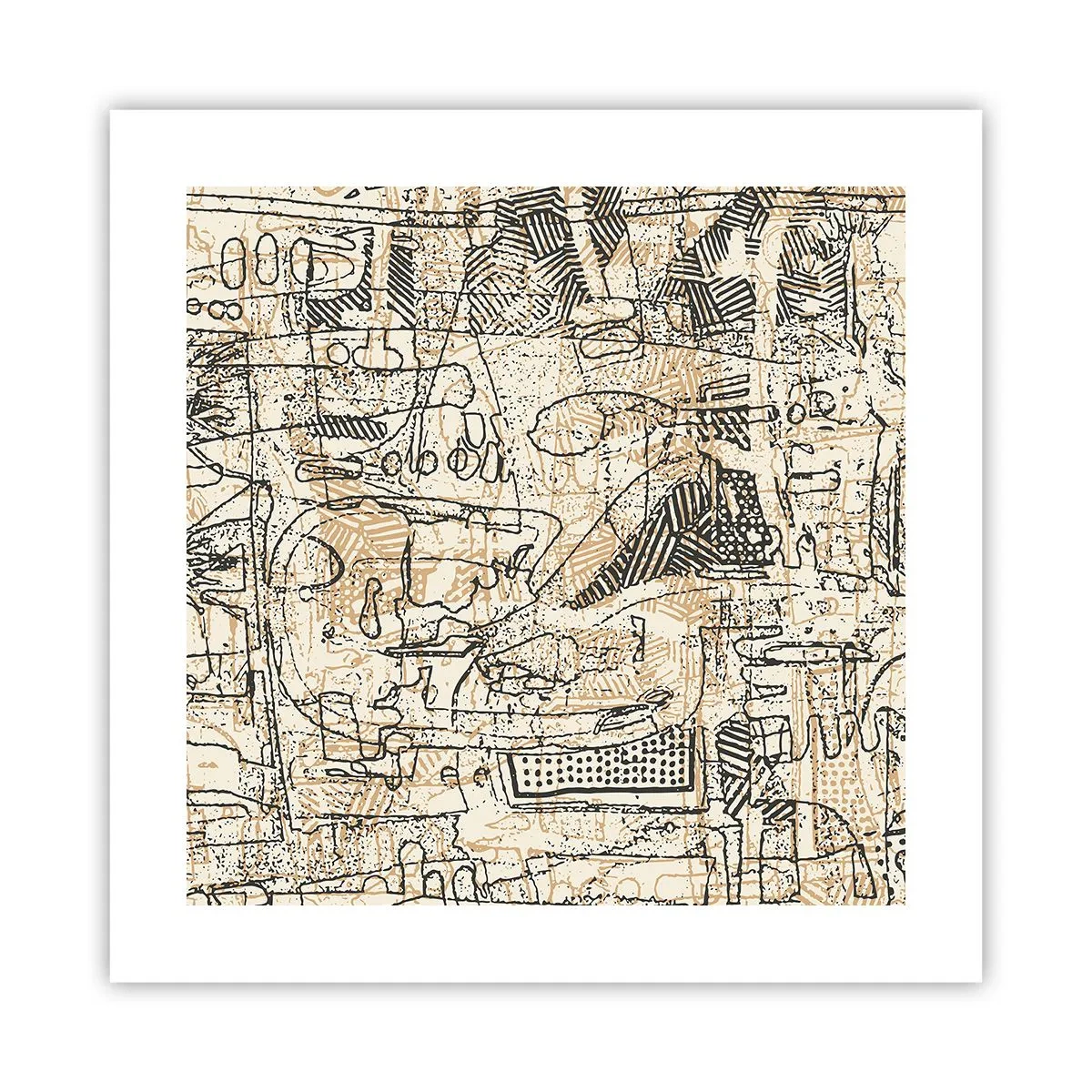 Plakat - Venter på at blive afkodet - 40x40 cm