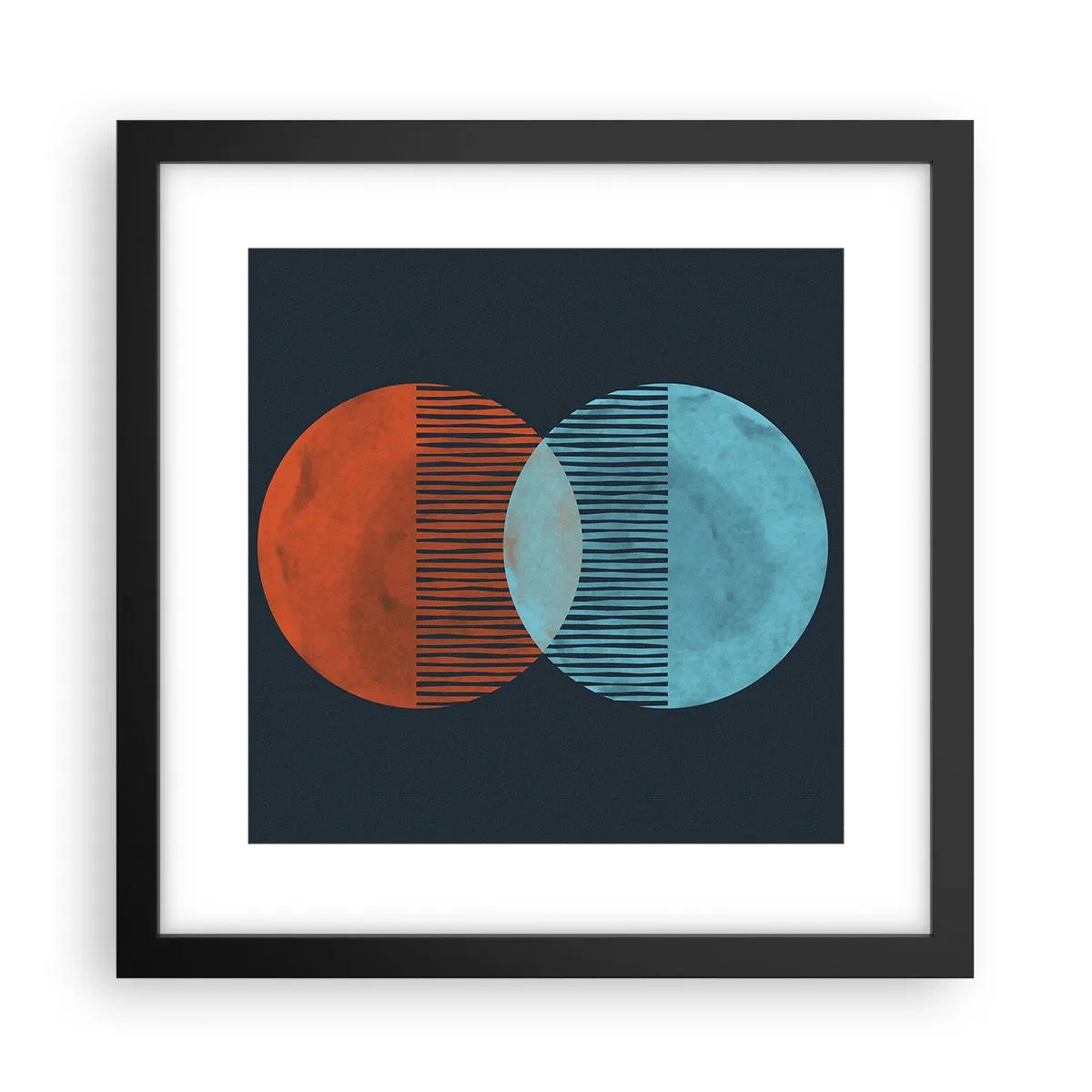 Plakat i sort ramme - Astronomisk fantasi - 30x30 cm