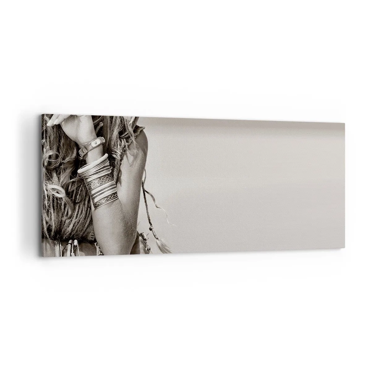 Lærredstryk - Billede på lærred - Som en pige - 100x40 cm