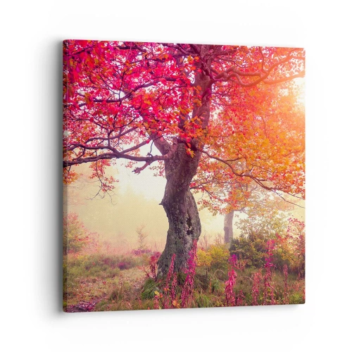 Lærredstryk - Billede på lærred - Et væld af blomstring - 40x40 cm