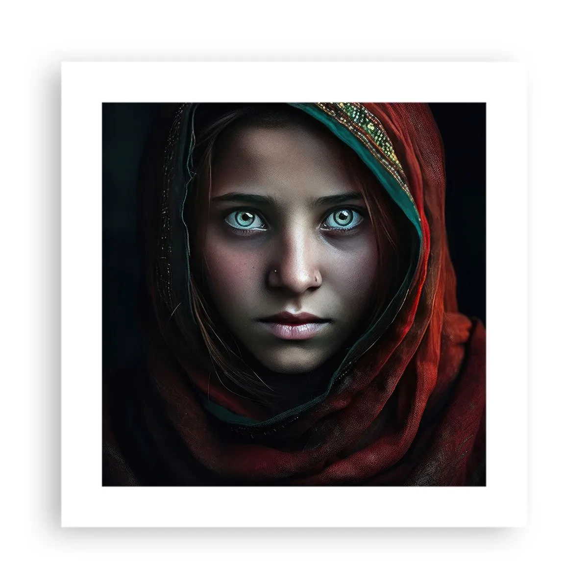Plakat - Østens prinsesse - 40x40 cm