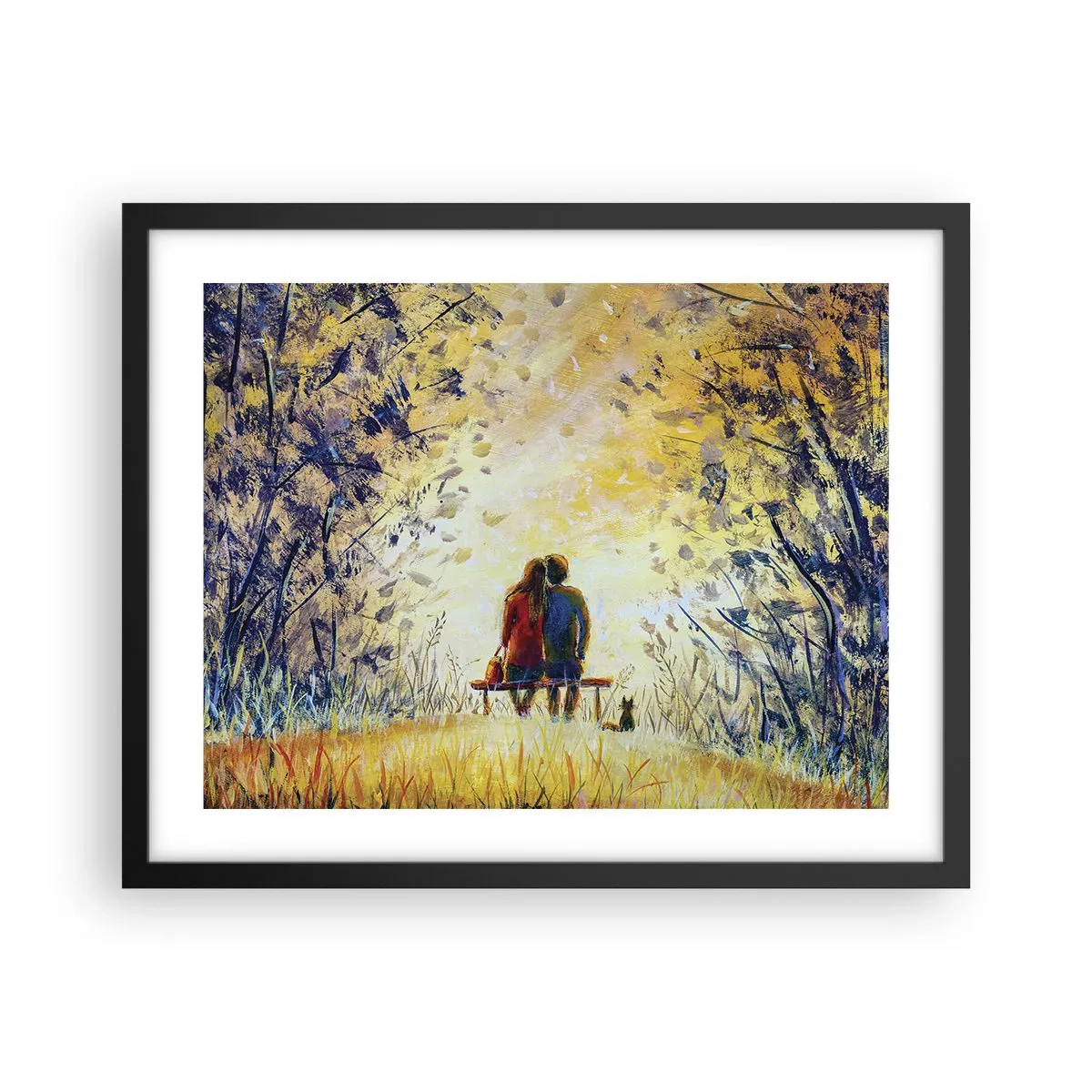 Plakat i sort ramme - Et magisk øjeblik - 50x40 cm